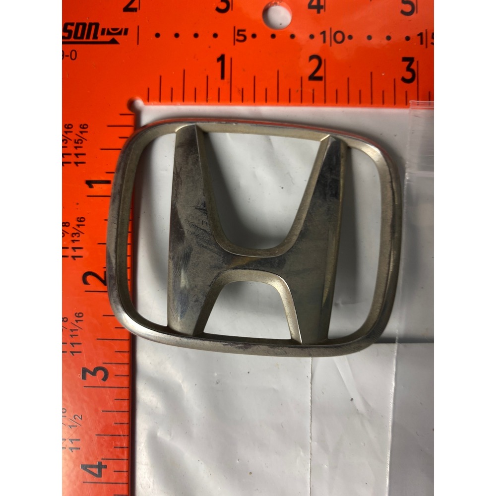 Honda H Logo Chrome Emblem Badge Silver Front Rear Trunk Grille Vintage OEM